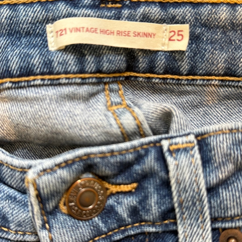 Levi’s original vintage orange tab jeans